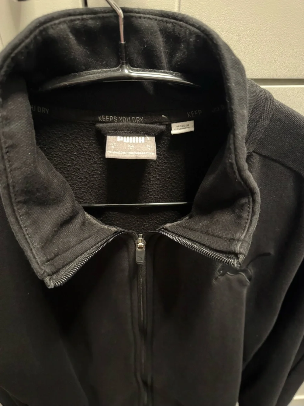 Puma Men's Black Full-Zip Sport Jacket Size Small - Picture 3 of 8